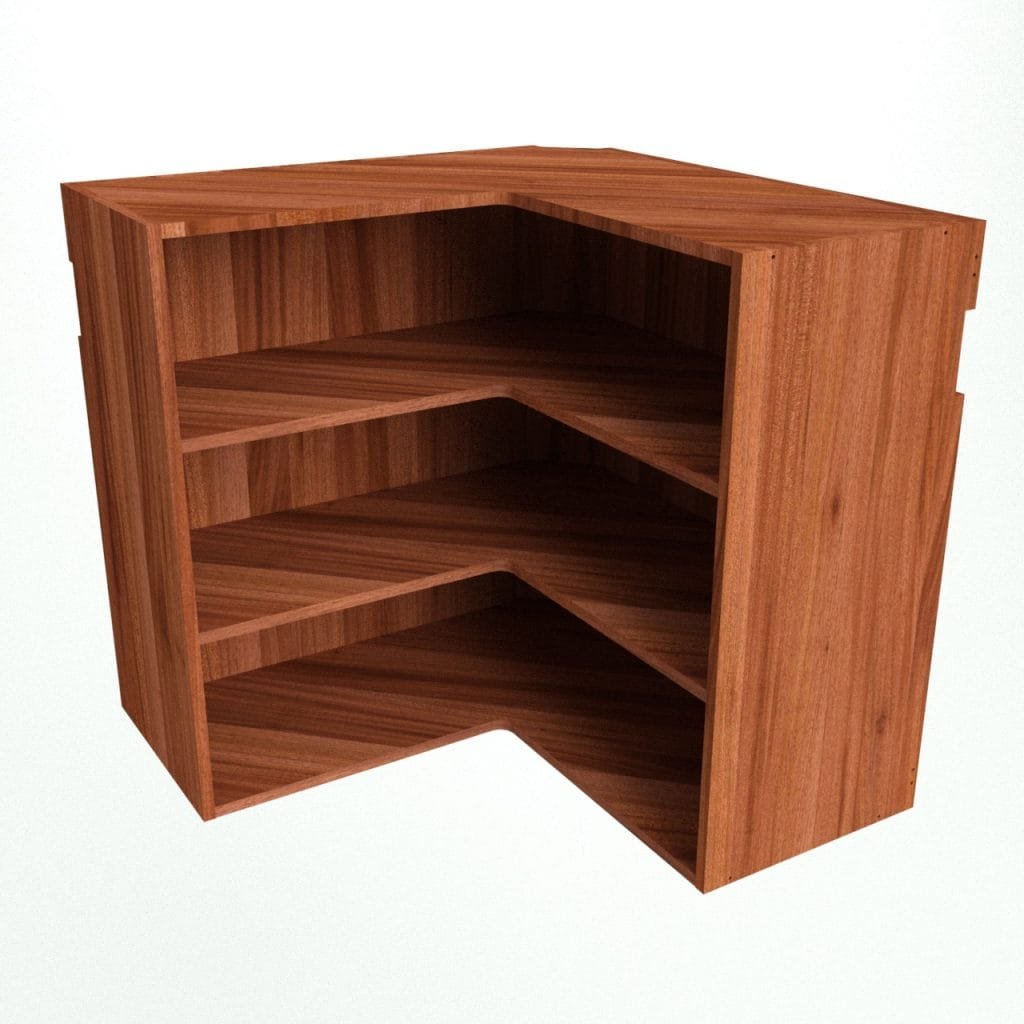 Upper Corner Open Cabinet